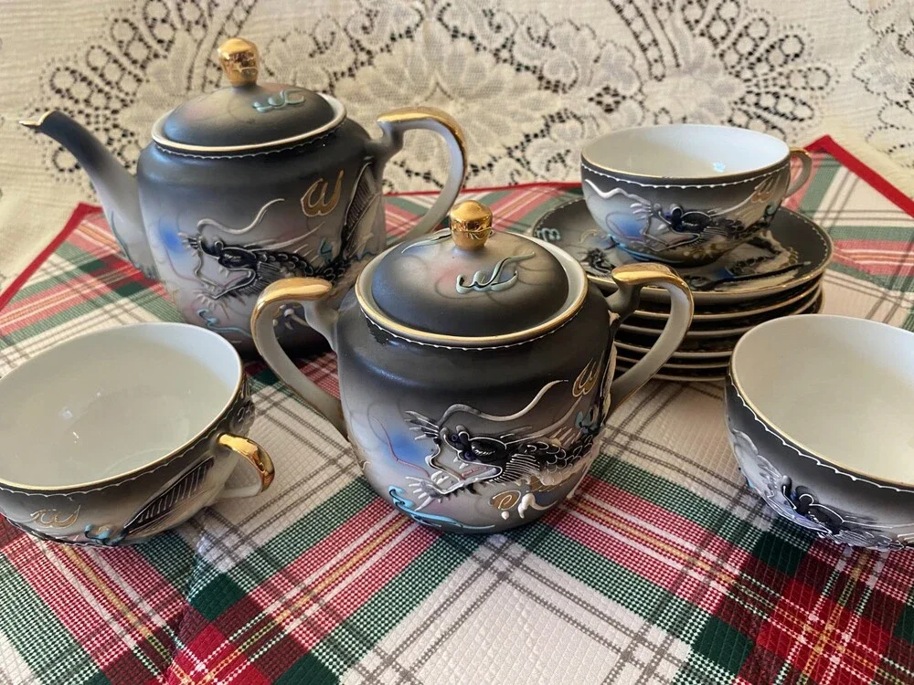 tea set with teapot japanese